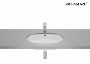 GAP ROUND UMYWALKA PODBLATOWA 55X35 CM Z POWŁOKĄ SUPERGLAZE ROCA