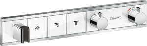 Hansgrohe RainSelect Bateria termostatyczna do 3 odbiorników, montaż podtynkowy, element zewnętrzny RainSelect Biały/Chrom