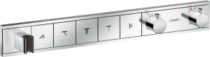 Hansgrohe RainSelect Bateria termostatyczna do 5 odbiorników, montaż podtynkowy, element zewnętrzny RainSelect Chrom