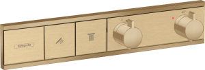 Hansgrohe RainSelect Bateria termostatyczna do 2 odbiorników, montaż podtynkowy, element zewnętrzny RainSelect Brąz Szczotkowany