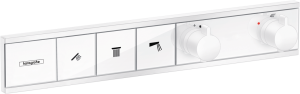 Hansgrohe RainSelect Bateria termostatyczna do 3 odbiorników, montaż podtynkowy, element zewnętrzny RainSelect Biały Matowy