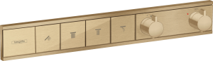 Hansgrohe RainSelect Bateria termostatyczna do 4 odbiorników, montaż podtynkowy,element zewnętrzny RainSelect Brąz Szczotkowany