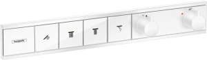 Hansgrohe RainSelect Bateria termostatyczna do 4 odbiorników, montaż podtynkowy,element zewnętrzny RainSelect Biały Matowy