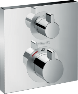 Hansgrohe Ecostat Square Bateria termostatyczna do 1 odbiornika, montaż podtynkowy, element zewnętrzny Ecostat Square Chrom