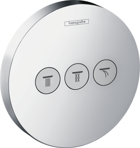 Hansgrohe ShowerSelect S Zawór odcinający do 3 odbiorników, montaż podtynkowy, element zewnętrzny ShowerSelect S Chrom