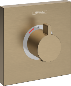 Hansgrohe ShowerSelect Bateria termostatyczna HighFlow, montaż podtynkowy, element zewnętrzny ShowerSelect Brąz Szczotkowany