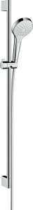Hansgrohe Croma Select S Zestaw prysznicowy Vario EcoSmart 9 l/min z drążkiem 90 cm Croma Select S Biały/Chrom