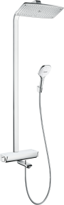 Hansgrohe Raindance E Komplet prysznicowy 360 1jet z termostatem do wanny Raindance E Biały/Chrom