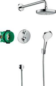 Hansgrohe Croma Select S Zestaw prysznicowy podtynkowy z termostatem Ecostat S Croma Select S Chrom