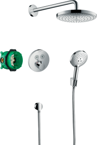 Hansgrohe Raindance Select S Zestaw prysznicowy podtynkowy z termostatem ShowerSelect S Raindance Select S Chrom