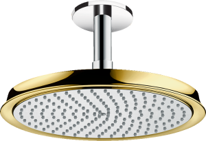 Hansgrohe Raindance Classic Głowica prysznicowa 240 1jet z przyłączem sufitowym Raindance Classic Chrom/Złoty Optyczny