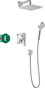 Hansgrohe Crometta E System prysznicowy 240 1jet z jednouchwytową baterią Crometta E Chrom