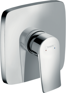 Hansgrohe Metris Jednouchwytowa bateria prysznicowa, montaż podtynkowy, element zewnętrzny Metris Chrom