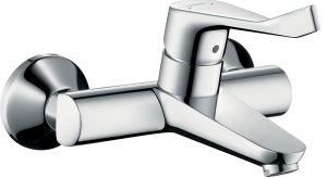 Hansgrohe Focus Jednouchwytowa bateria umywalkowa ścienna z długim uchwytem, montaż natynkowy Focus Chrom