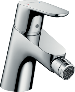 Hansgrohe Focus Jednouchwytowa bateria bidetowa z kpl. odpływowym Push-Open Focus Chrom