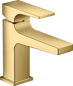 Hansgrohe Bateria umywalkowa Metropol 100 z odpływem Push-Open złoty