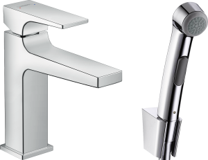 Hansgrohe Bateria umywalkowa jednouchwytowa Metropol z bidette i wężem 160