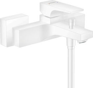 Hansgrohe Bateria wannowa natynkowa Metropol jednouchwytowa biały matowy