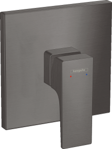 Hansgrohe Metropol Jednouchwytowa bateria prysznicowa, montaż podtynkowy, uchwyt jednoramienny, element zewnętrzny Metropol Czarny Chrom Szczotkowany