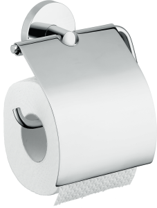 Hansgrohe Uchwyt na papier toaletowy z osłonką Logis nikiel szczotkowany