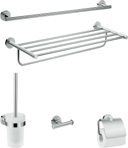 Hansgrohe Zestaw akcesoriów łazienkowych 5w1 Logis Universal chrom