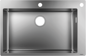 Hansgrohe S71 S712-F660 Zlewozmywak nablatowy 660 S71 Stal Szlachetna