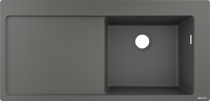 Hansgrohe S51 S514-F450 Zlewozmywak nablatowy 450 z ociekaczem S51 Kamienna Szarość