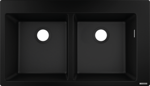 Hansgrohe S51 S510-F770 Zlewozmywak nablatowy 370/370 S51 Grafitowa Czerń