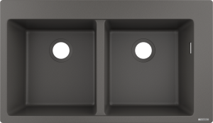 Hansgrohe S51 S510-F770 Zlewozmywak nablatowy 370/370 S51 Kamienna Szarość