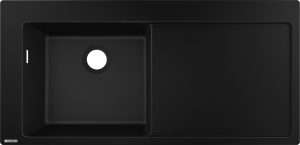 Hansgrohe S51 S5110-F450 Zlewozmywak nablatowy 450 z ociekaczem z prawej S51 Grafitowa Czerń