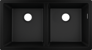 Hansgrohe S51 S510-U770 Zlewozmywak podblatowy 370/370 S51 Grafitowa Czerń