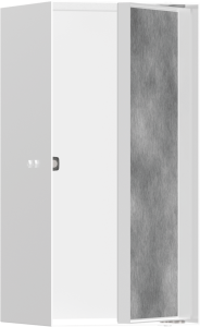 Hansgrohe XtraStoris Rock Wnęka ścienna z drzwiami do wyłożenia płytkami300/150/140 XtraStoris Rock Biały Matowy