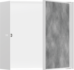 Hansgrohe XtraStoris Rock Wnęka ścienna z drzwiami do wyłożenia płytkami 300/300/140 XtraStoris Rock Biały Matowy