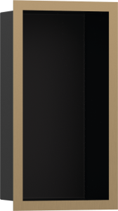 Hansgrohe XtraStoris Individual Wnęka ścienna czarny matowy z ozdobną ramą 300/150/100 XtraStoris Individual Brąz Szczotkowany