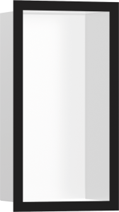 Hansgrohe XtraStoris Individual Wnęka ścienna biały matowy z ozdobną ramą 300/150/100 XtraStoris Individual Czarny Matowy