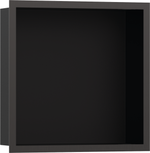 Hansgrohe XtraStoris Individual Wnęka ścienna czarny matowy z ozdobną ramą 300/300/100 XtraStoris Individual Czarny Chrom Szczotkowany
