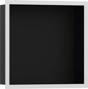 Hansgrohe XtraStoris Individual Wnęka ścienna czarny matowy z ozdobną ramą 300/300/100 XtraStoris Individual Biały Matowy