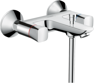 Hansgrohe Bateria wannowa Logis 2-uchwytowa montaż natynkowy chrom