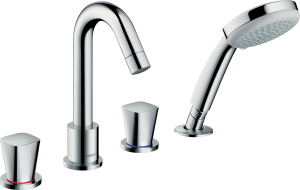 Hansgrohe Bateria wannowa Logis 4-otworowa na brzeg wanny chrom