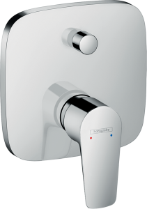 Hansgrohe Talis E Jednouchwytowa bateria wannowa, zintegrowany systemem zabezpieczający zgodnie z EN1717, montaż podtynkowy, element zewnętrzny Talis E Chrom