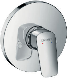 Hansgrohe Logis Jednouchwytowa bateria prysznicowa, montaż podtynkowy, element zewnętrzny Logis Chrom