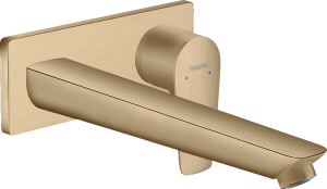 Hansgrohe Talis E Jednouchwytowa bateria umywalkowa montaż ścienny podtynkowy, wylewka 22,5 cm, element zewnętrzny Talis E Brąz Szczotkowany
