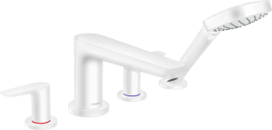 Hansgrohe Talis E 4-otworowa bateria na brzeg wanny, element zewnętrzny Talis E Biały Matowy