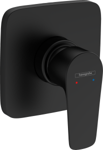 Hansgrohe Talis E Jednouchwytowa bateria prysznicowa podtynkowa, element zewnętrzny Talis E Czarny Matowy