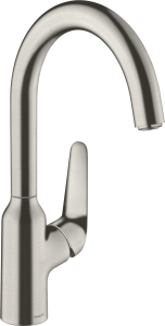 Hansgrohe Focus M42 Jednouchwytowa bateria kuchenna 220, 1jet Focus M42 Stal Szlachetna Finish