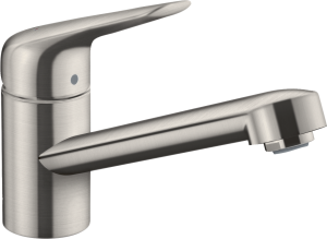 Hansgrohe Focus M42 Jednouchwytowa bateria kuchenna 100, 1jet Focus M42 Stal Szlachetna Finish