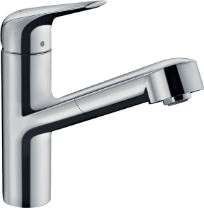 Hansgrohe Focus M42 Jednouchwytowa bateria kuchenna 150, wyciągana wylewka, 1jet, sBox Focus M42 Chrom