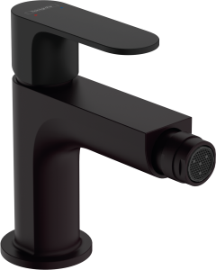 Hansgrohe Rebris S Jednouchwytowa bateria bidetowa z kompletem odpływowym Rebris S Czarny Matowy