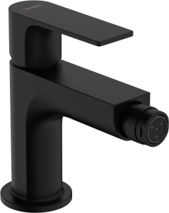Hansgrohe Rebris E Jednouchwytowa bateria bidetowa z kompletem odpływowym Rebris E Czarny Matowy