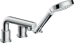 Hansgrohe Talis S 3-otworowa jednouchwytowa bateria na brzeg wanny, element zewnętrzny Talis S Chrom